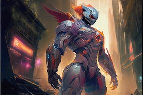 AI科技智能未来机器人战士3D图片